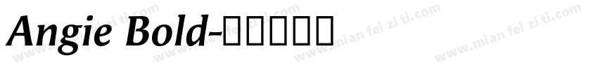 Angie Bold字体转换